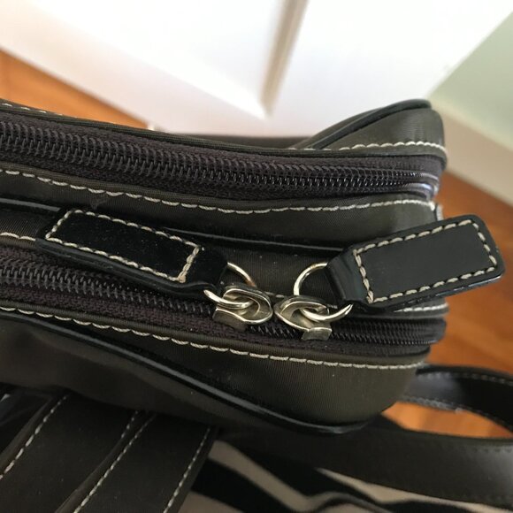 Caslon | Two-Compartment Brown Nylon Backpack - Picture 7 of 16